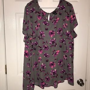 Torrid plus size floral blouse
